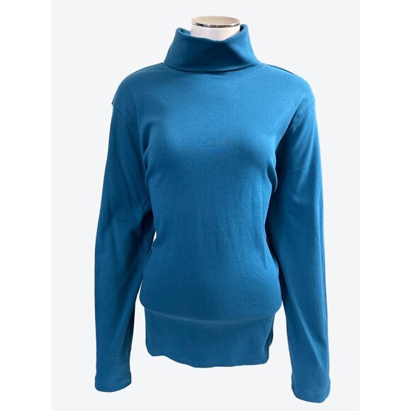 Appleseeds  All Cotton Teal Green Turtleneck Sweater Size XL - Picture 1 of 9
